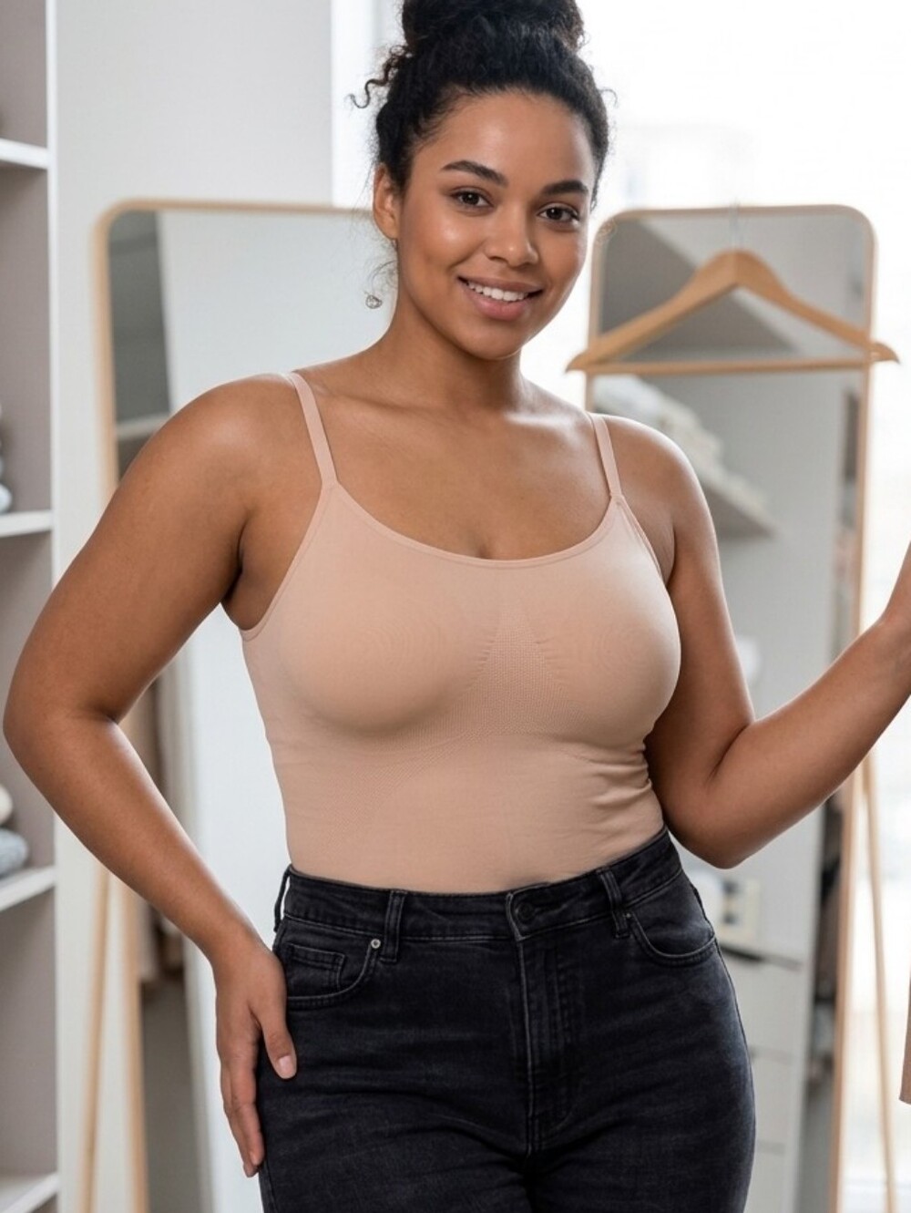 Empetua 3XL Womens Beige Tank Shapewear Top  ‎ Office Career